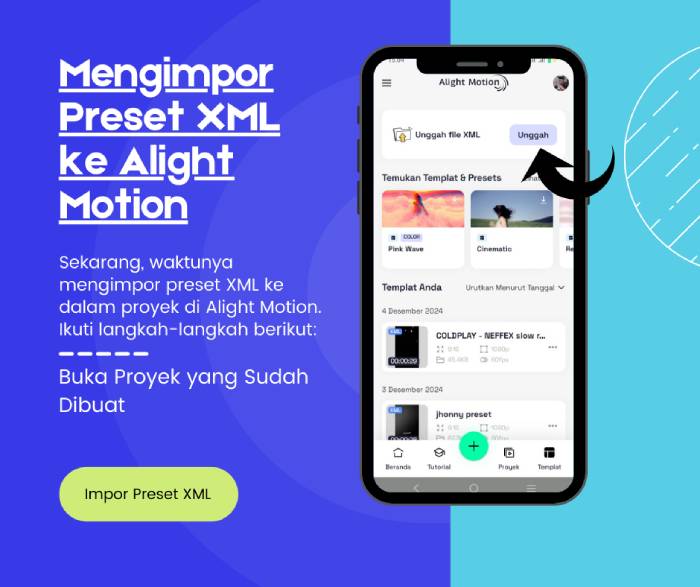 cara menggunakan preset xml