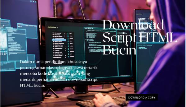Download Script HTML Bucin Sederhana tapi Estetik untuk Dicoba
