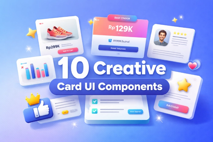 10 Card UI HTML CSS untuk Landing Page yang Responsif & Modern