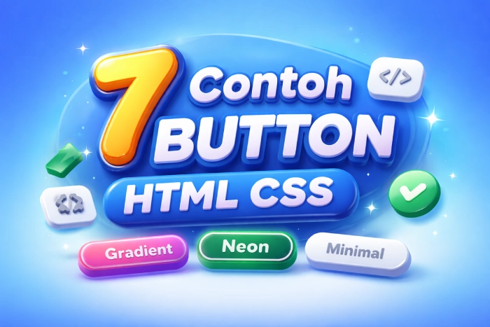 7 Contoh Button HTML CSS Simple & Modern (Siap Digunakan)