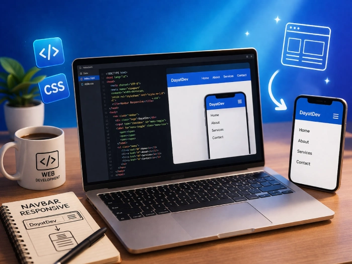 Cara Membuat Navbar Responsive Tanpa Ribet (HTML CSS)