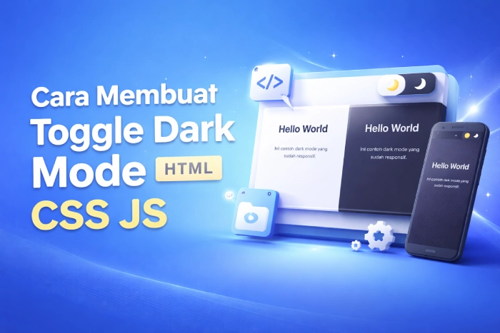 Cara Membuat Toggle Dark Mode HTML CSS JS yang Responsif