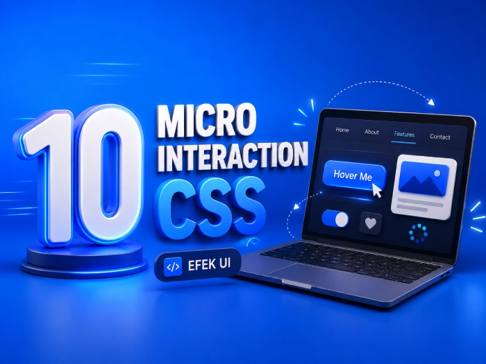 Micro Interaction CSS: 10 Efek UI agar Website Lebih Interaktif