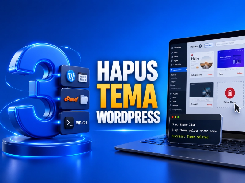 3 Cara Menghapus Tema WordPress melalui Dashboard, cPanel & WP-CLI
