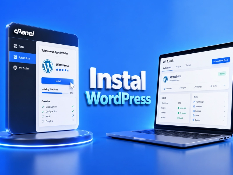Cara Instal WordPress di cPanel via Softaculous dan WP Toolkit