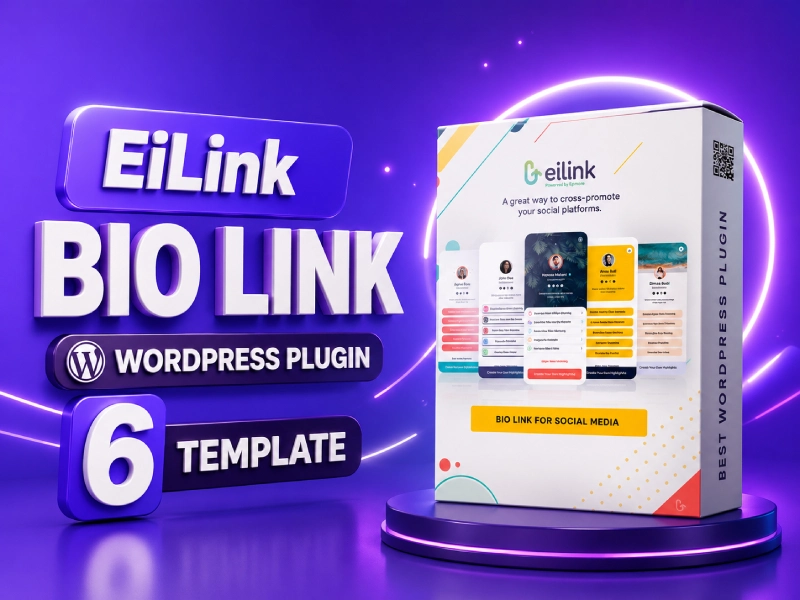 EiLink – Plugin Bio Link WordPress Premium dengan 6 Template